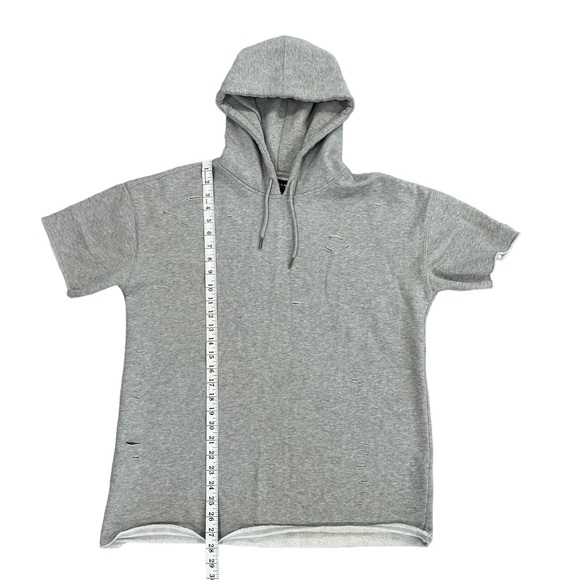Men’s Pacsun Short Sleeve Distressed Hoodie - Picture 3 of 6